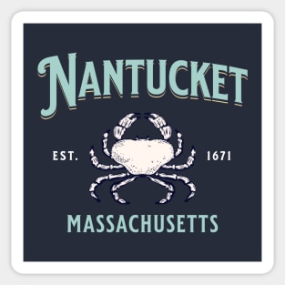 Nantucket Massachusetts Vintage Crab Sticker